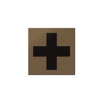 Pitchfork Medic Cross IR Square Print Patch - Coyote