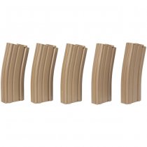 Specna Arms M4 140rds Polymer Magazine Set - Tan