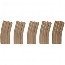 Specna Arms M4 140rds Polymer Magazine Set - Tan