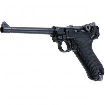 WE P08 6 Inch Gas Blow Back Pistol - Black