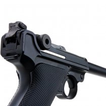 WE P08 6 Inch Gas Blow Back Pistol - Black