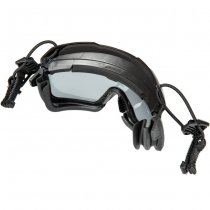 FMA Tactical Helmet Goggles Grey Lens - Black