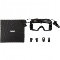 FMA Tactical Helmet Goggles Clear Lens - Black