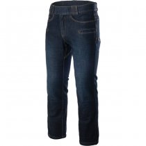 Helikon-Tex Greyman Tactical Jeans Slim - Denim Mid Dark Blue - S - Long