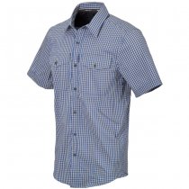 Helikon-Tex Covert Concealed Carry Short Sleeve Shirt - Royal Blue Checkered