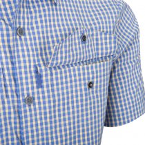 Helikon-Tex Covert Concealed Carry Short Sleeve Shirt - Royal Blue Checkered - XS