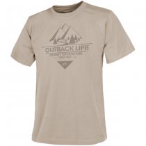 Helikon-Tex T-Shirt Outback Life - Khaki - M