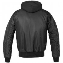 Brandit MA1 Sweat Hooded Jacket - Black - 4XL