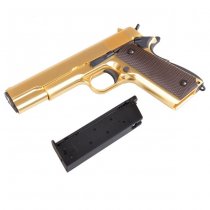 WE M1911 Gas Blow Back Pistol - Gold