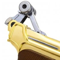 WE P08 4 Inch Gas Blow Back Pistol - Gold