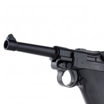 WE P08 4 Inch Gas Blow Back Pistol - Black