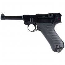 WE P08 4 Inch Gas Blow Back Pistol - Black