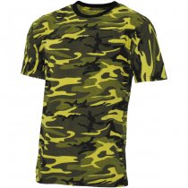 MFH Streetstyle T-Shirt - Urban Yellow Camo