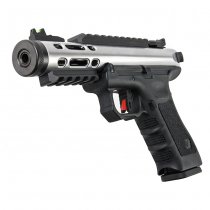 WE G Series Galaxy Gas Blow Back Pistol - Silver