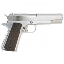 WE M1911A1 Gas Blow Back Pistol - Silver