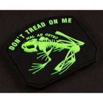 JTG Don't Tread on me Frog Rubber Patch - Glow in the Dark