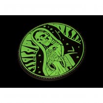 JTG Santa Muerte Rubber Patch - Glow in the Dark