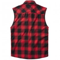 Brandit Checkshirt Sleeveless - Red / Black - L