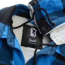 Brandit Lumberjacket Hooded - Black / Blue - XL