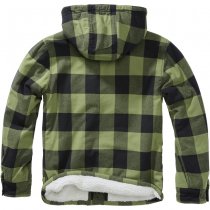 Brandit Lumberjacket Hooded - Black / Olive - 2XL