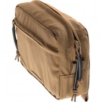 Clawgear Medium Horizontal Utility Pouch Zipped Core - Coyote