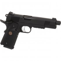 KJ Works M1911 MEU TBC Gas Blow Back Pistol - Black