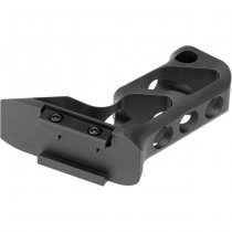 METAL CNC Picatinny Long Angled Grip - Black