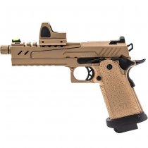 Vorsk Hi-Capa 5.1 Split Slide & BDS Gas Blow Back Pistol - Tan