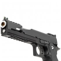 WE Hi-Capa 6 T-Rex Customs Titanium Barrel Gas Blow Back Pistol - Black