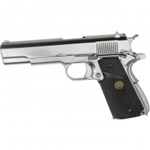 WE M1911 MEU V3 Gas Blow Back Pistol - Silver