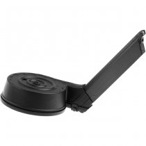 WE P08 50rds Gas Blow Back Pistol Drum Magazine - Black