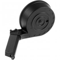 WE P08 50rds Gas Blow Back Pistol Drum Magazine - Black