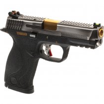 WET-05 SV Gold Barrel Gas Blow Back Pistol - Black