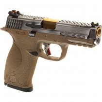 WET-05 SV Gold Barrel Gas Blow Back Pistol - Dark Earth