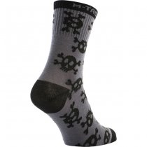 M-Tac Lightweight Socks Pirate Skull Mk.3 Dark Grey 43-46