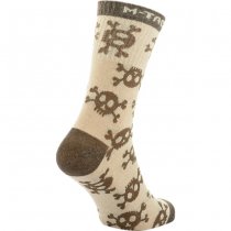 M-Tac Lightweight Socks Pirate Skull Mk.3 Sand 43-46