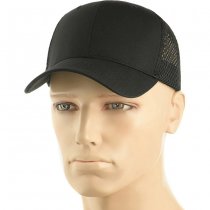 M-Tac Mesh Flex Ripstop Baseball Cap - Black - L/XL