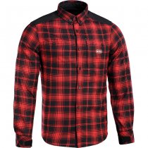 M-Tac Redneck Shirt - Red / Black - 3XL - Regular