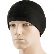 M-Tac Tactical Fleece Watch Cap Beanie & Patch Panel - Black - L