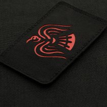 M-Tac Raven Banner Laser Cut Patch - Black / Red