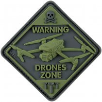 M-Tac Drones Zone Rubber Patch - Olive