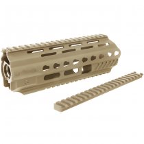 Angry Gun WE L85A3 GBBR Conversion Kit Rail System Top Rail Gas Block & Gas Piston - Tan